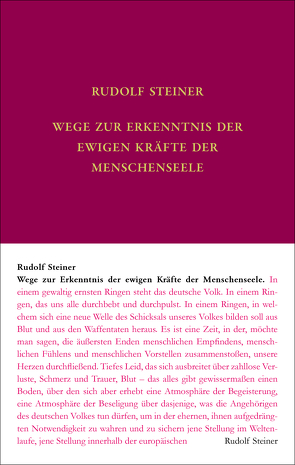 Wege zur Erkenntnis der ewigen Kräfte der Menschenseele von Hoffmann,  David Marc, Steiner,  Rudolf, Zehnter,  Hans-Christian