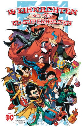 Weihnachten mit den DC-Superhelden von Adams,  Neal, Amus,  James, Ayala,  Vita, Brown,  Reilly, Charretier,  Elsa, Churchill,  Tim, Corson,  Heath, Dini,  Tim, Duarte,  Gustavo, Esquivel,  Eric, Faßbender,  Jörg, Freiberger,  Bill, Jurgens,  Dan, Marion,  V. Ken, Mutti,  Andrea, Orlando,  Steve, Pantalena,  Paolo, Perkins,  K, Pitilli,  Thomas, Rodriquez,  Robbi, Seeley,  Tim, Tamaki,  Mariko, Tynion IV,  James, Yang,  Gene Luen