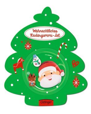 Weihnachtliches Radiergummi-Set Weihnachtsmann von Schilling,  Maike