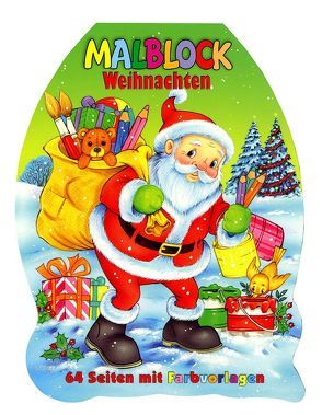 Weihnachtsmalblock Weihnachtsmann