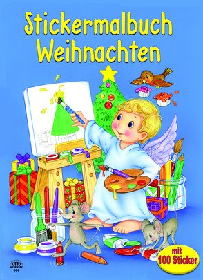 Weihnachtsstickermalheft Christkind