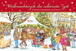 Weihnachtszeit, du schönste Zeit. Ein Windlicht-Adventskalender mit 24 Türchen von Metz,  Sabine