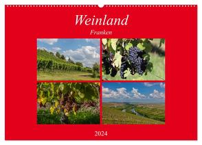 Weinland Franken (Wandkalender 2024 DIN A2 quer), CALVENDO Monatskalender von Will,  Hans