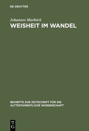 Weisheit im Wandel von Marböck,  Johannes