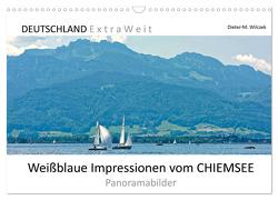 Weißblaue Impressionen vom CHIEMSEE Panoramabilder (Wandkalender 2024 DIN A3 quer), CALVENDO Monatskalender von Wilczek,  Dieter-M.