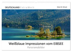 Weißblaue Impressionen vom EIBSEE Panoramabilder (Wandkalender 2024 DIN A2 quer), CALVENDO Monatskalender von Wilczek,  Dieter-M.