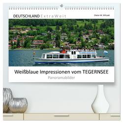 Weißblaue Impressionen vom TEGERNSEE Panoramabilder (hochwertiger Premium Wandkalender 2024 DIN A2 quer), Kunstdruck in Hochglanz von Wilczek,  Dieter