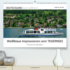 Weißblaue Impressionen vom TEGERNSEE Panoramabilder (Premium, hochwertiger DIN A2 Wandkalender 2021, Kunstdruck in Hochglanz) von Wilczek,  Dieter-M.