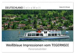 Weißblaue Impressionen vom TEGERNSEE Panoramabilder (Wandkalender 2024 DIN A2 quer), CALVENDO Monatskalender von Wilczek,  Dieter