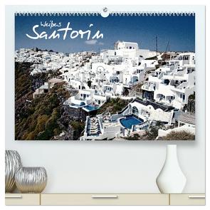 Weißes Santorin (hochwertiger Premium Wandkalender 2024 DIN A2 quer), Kunstdruck in Hochglanz von D.S photography [Daniel Slusarcik],  by