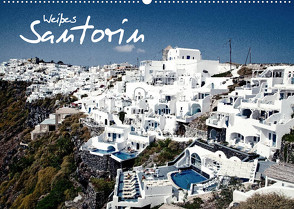 Weißes Santorin (Wandkalender 2022 DIN A2 quer) von D.S photography [Daniel Slusarcik],  by