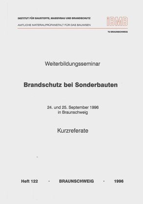 Weiterbildungsseminar Brandschutz bei Sonderbauten von Hosser,  Dietmar