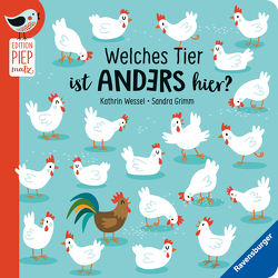 Welches Tier ist anders hier? – Unterschiede finden mit lustigen Tieren für Kinder ab 18 Monaten von Grimm,  Sandra, Wessel,  Kathrin