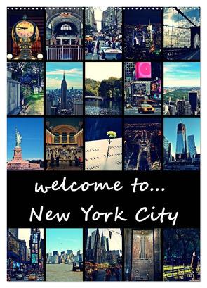 welcome to New York City (Wandkalender 2024 DIN A2 hoch), CALVENDO Monatskalender von Büttner,  Stephanie