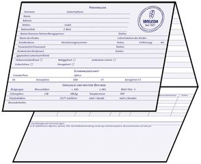 Weleda Hebammen-Karteikarte von Wehr,  Angela