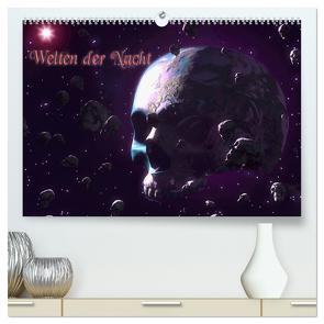 Welten der Nacht – Gothic und Dark Art (hochwertiger Premium Wandkalender 2024 DIN A2 quer), Kunstdruck in Hochglanz von Schröder,  Karsten