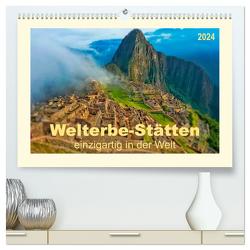 Welterbe-Stätten – einzigartig in der Welt (hochwertiger Premium Wandkalender 2024 DIN A2 quer), Kunstdruck in Hochglanz von Roder,  Peter