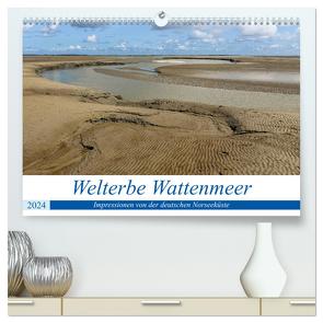 Welterbe Wattenmeer (hochwertiger Premium Wandkalender 2024 DIN A2 quer), Kunstdruck in Hochglanz von Klesse,  Andreas