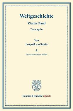 Weltgeschichte. von Ranke,  Leopold Von