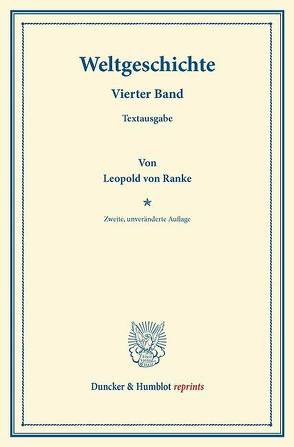 Weltgeschichte. von Ranke,  Leopold Von