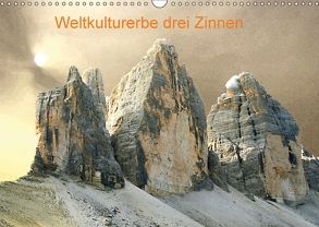 Weltkulturerbe drei Zinnen (Wandkalender 2018 DIN A3 quer) von Ruße,  Johannes