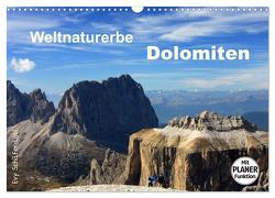 Weltnaturerbe DOLOMITEN (Wandkalender 2024 DIN A3 quer), CALVENDO Monatskalender von Schäfer-Löbl,  Evy