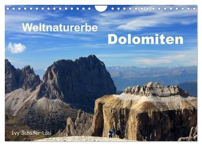 Weltnaturerbe DOLOMITEN (Wandkalender 2024 DIN A4 quer), CALVENDO Monatskalender von Schäfer-Löbl,  Evy