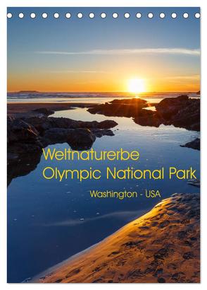 Weltnaturerbe Olympic National Park (Tischkalender 2024 DIN A5 hoch), CALVENDO Monatskalender von Klinder,  Thomas