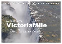 Weltnaturerbe Victoriafälle – Der Rauch, der donnert (Tischkalender 2024 DIN A5 quer), CALVENDO Monatskalender von Veh,  Claudia