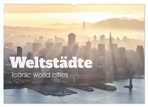 Weltstädte – Iconic world cities (Wandkalender 2024 DIN A2 quer), CALVENDO Monatskalender von Colombo,  Matteo