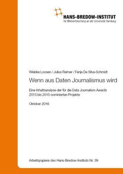 Wenn aus Daten Journalismus wird von Loosen,  Wiebke, Reimer,  Julius