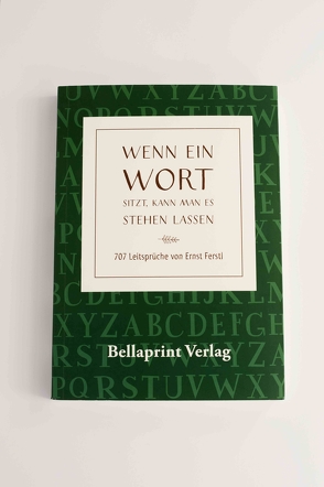 „Wenn ein Wort sitzt, kann man es so stehen lassen“ von Ferstl,  Ernst