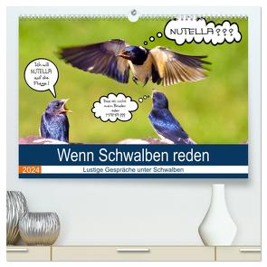 Wenn Schwalben reden (hochwertiger Premium Wandkalender 2024 DIN A2 quer), Kunstdruck in Hochglanz von P. Frischmuth,  Uwe