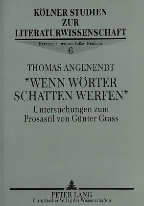 «Wenn Wörter Schatten werfen» von Angenendt,  Thomas