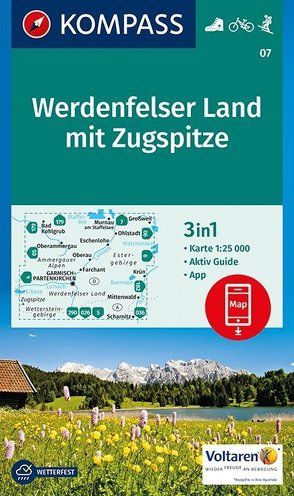 KOMPASS Wanderkarte Werdenfelser Land mit Zugspitze von KOMPASS-Karten GmbH