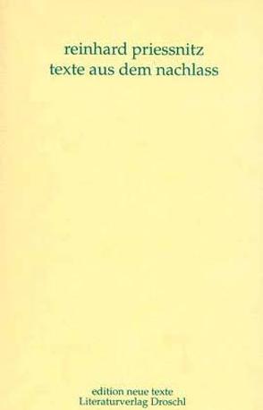 Werkausgabe / Texte aus dem Nachlass von Drews,  Jörg, Eder,  Thomas, Priessnitz,  Reinhard, Schmatz,  Ferdinand