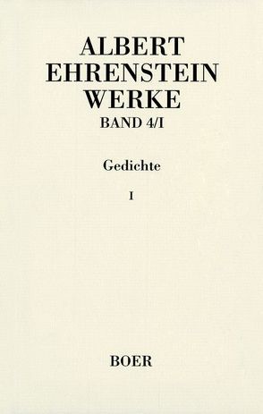 Werke von Ehrenstein,  Albert, Mittelmann,  Hanni