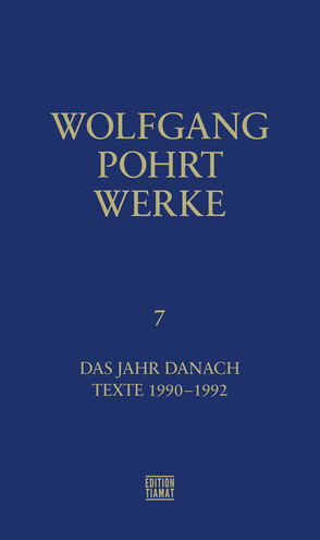 Werke Band 7 von Pohrt,  Wolfgang