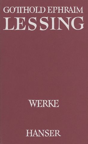 Werke Band VII von Goebel,  Helmut, Göpfert,  Herbert G, Lessing,  Gotthold Ephraim