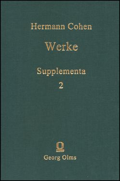 Werke von Cohen,  Hermann, Wiedebach,  Hartwig