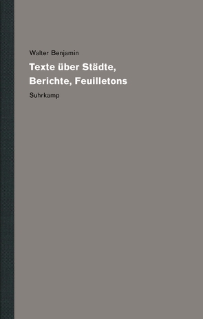 Werke und Nachlaß. Kritische Gesamtausgabe von Benjamin,  Walter, Reichert,  Klaus, Veitenheimer,  Bernhard