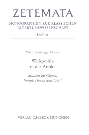 Werkpolitik in der Antike von Scheidegger Lämmle,  Cedric