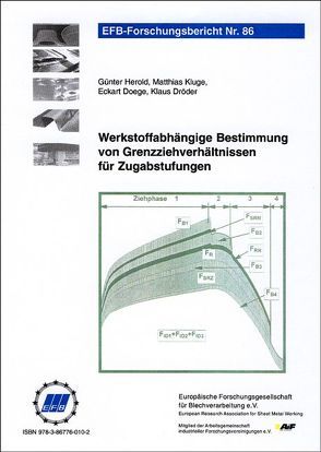 Werkstoffabhängige Bestimmung von Grenzziehverhältnissen für Zugabstufungen von Doege,  Eckart, Dröder,  Klaus, Herold,  Günter, Kluge,  Matthias