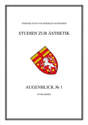 Werner Otto von Boehlen-Schneider: Studien zur Ästhetik / Augenblick No. 1 von Otto von Boehlen-Schneider,  Werner