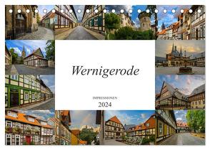 Wernigerode Impressionen (Tischkalender 2024 DIN A5 quer), CALVENDO Monatskalender von Meutzner,  Dirk