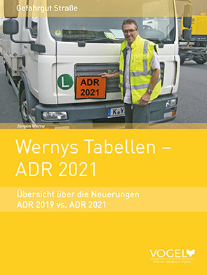 Wernys Tabellen – ADR 2021 von Werny,  Jürgen