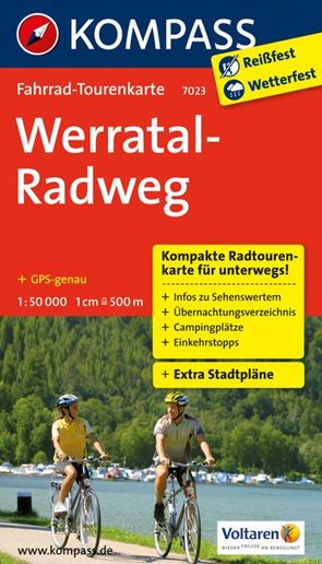 KOMPASS Fahrrad-Tourenkarte Werratal-Radweg 1:50.000 von KOMPASS-Karten GmbH