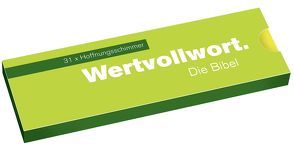 Wertvollwort. 31 x Hoffnungsschimmer – Klappkartenset* von Jung,  Eva