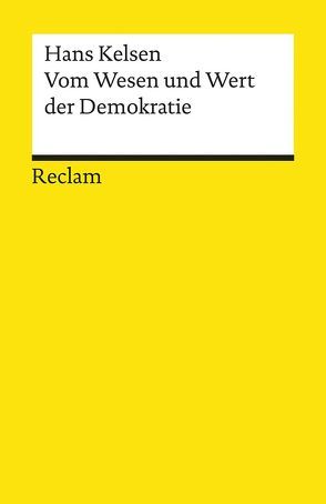 Vom Wesen und Wert der Demokratie von Kelsen,  Hans, Zeleny,  Klaus