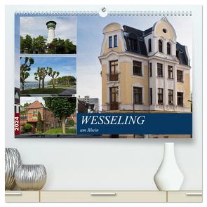 Wesseling am Rhein (hochwertiger Premium Wandkalender 2024 DIN A2 quer), Kunstdruck in Hochglanz von boeTtchEr,  U